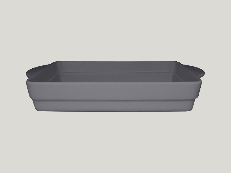 TERRINE RECTANGULAIRE GRIS PORCELAINE 32X22 CM CHEFS FUSION RAK