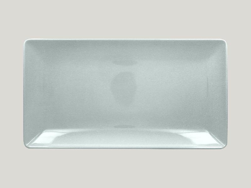 ASSIETTE COUPE PLATE RECTANGULAIRE BLEU PORCELAINE 33,5X18,1 CM VINTAGE RAK
