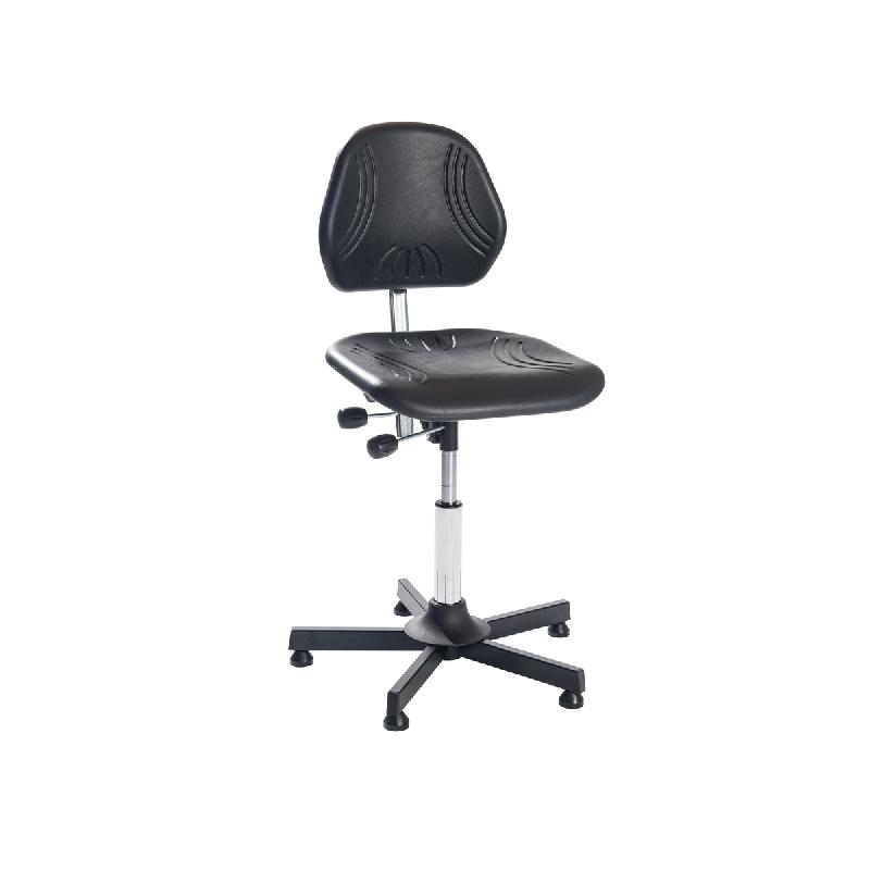 Siège d'atelier Comfort Bas - Réf : 88601010 - Hauteur réglable 460-590 mm - Siège en polyuréthane noir_0