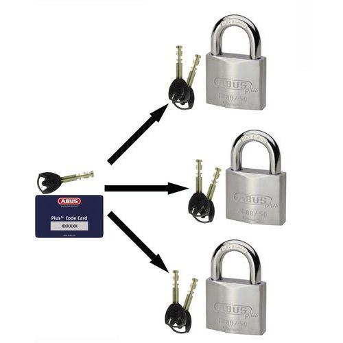 ABUS 1 CADENAS ABUS PLUS SÉRIE 88 - SUR CLÉ PASSE - 2 CLÉS
