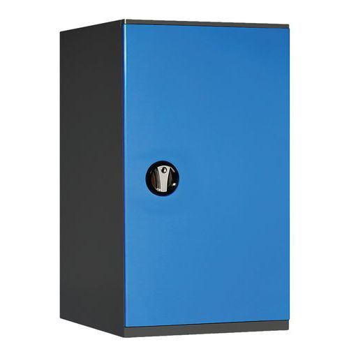ARMOIRE BASSE VIDE 500 X 580 X HT 1000 ANTHRACITE/ BLEU 5012 - ANJOU TOLERIE