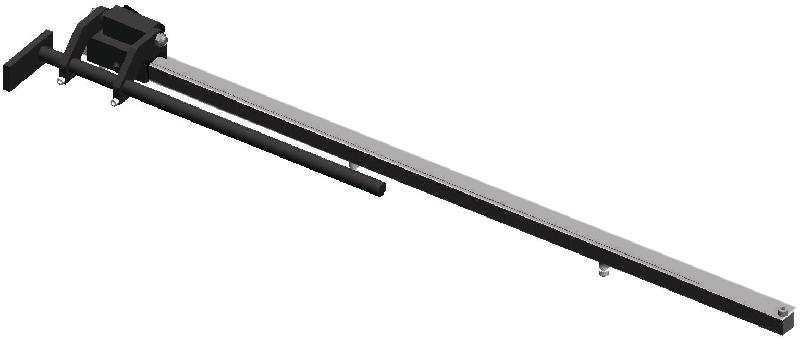 Butée rabattable 2 m avec règle graduée Metallkraft 3649088_0