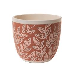 Cache pot terracotta grand modèle -  Orange Rond Terre Cuite Amadeus 17x17 cm - orange faïence 3520071885223_0