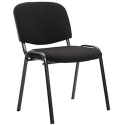 CLP Chaise design empilable Ken V2 tissu Noir - noir textile 152351101_0