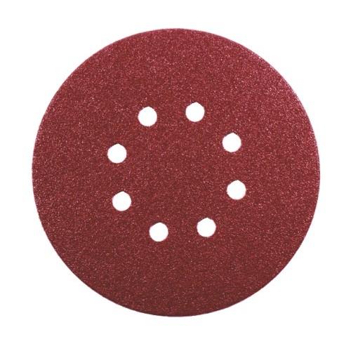 DISQUE ABRASIF PERFORÉ 8 TROUS AUTO-AGRIPPANT - 150 MM - GR60 - KP222 VSM