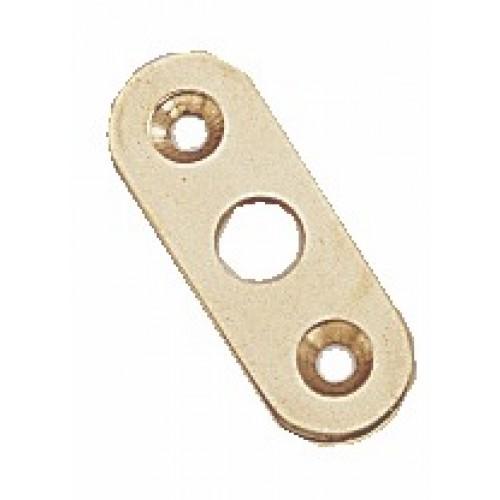 GÂCHE PLATE POUR VERROU COUCHETTE - LAITON A LENNE