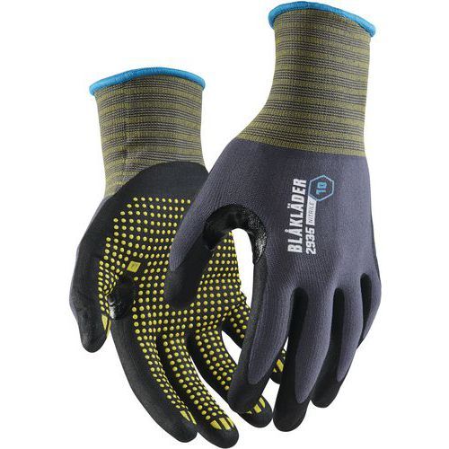 GANTS DE MANUTENTION DE TRAVAIL NITRILE AVEC ADHÉRENCE PAR POINTS - 11 - BLAKLADER