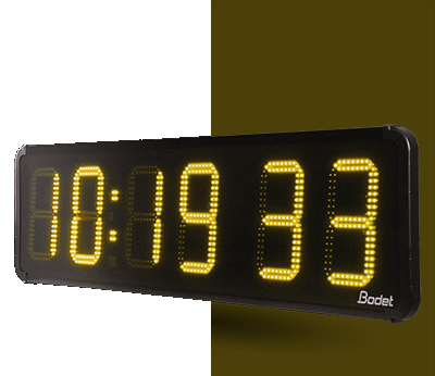 Horloge HMSLED 25, alimentation 230V, Independante ou Radio ALS, LED jaune - BODET_0