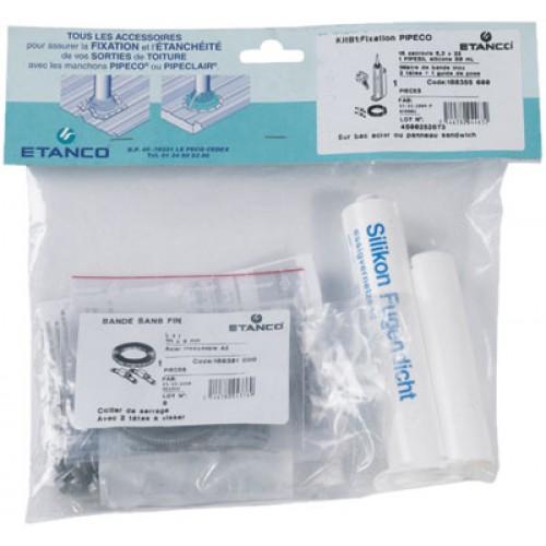 KIT DE FIXATION POUR PIPECO - TYPE FIBRO TEN