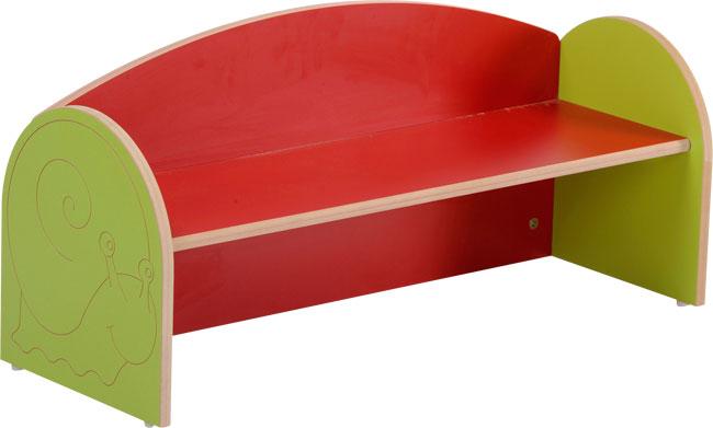 BANC ESCARGOT 3 PLACES ZÉBULON - BLEU/JAUNE - MANUTAN COLLECTIVITÉS