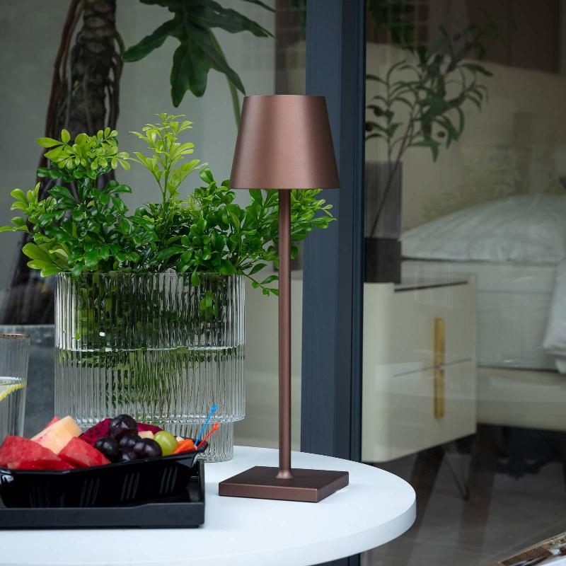 LINDBY JANEA LAMPE TABLE BATTERIE LED CAFÉ X3
