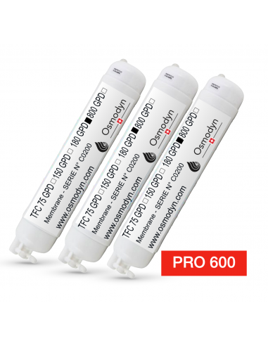 Lot de 3 Membranes Encapsulées 180 GPD pour PRO 600 Osmodyn_0