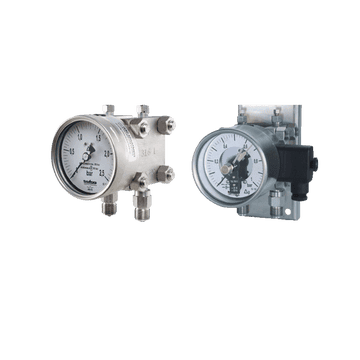 Manomètre différentiel tout inox TMP 301 - Plage 0-60 mbar à 0-40 bar - Double membrane jusqu'à 400 bar_0