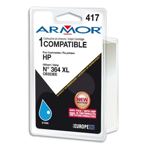 Cartouche d'encre remanufacturée OWA Armor - Compatible HP 364XL - Cyan - Haute capacité - 805 pages_0