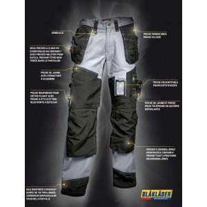 PANTALON DE TRAVAIL ARTISAN AVEC EMPLACEMENTS GENOUILLÈRES RENFORCÉES - BLAKLADER X1500