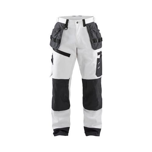 PANTALON DE TRAVAIL X1500 PEINTRE BLANC/GRIS FONCÉ TAILLE C44 - BLAKLADER