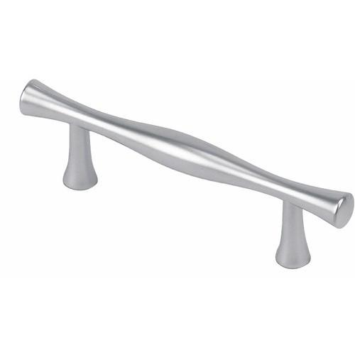 POIGNÉE DROITE TYPE BÂTON ZAMAK 7061-CHROMÉ MAT BRICOZOR