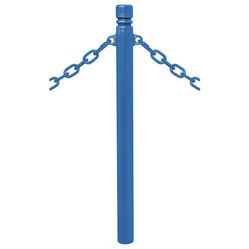 POTELET PROVINCE Ø76 MM CHAINES 2 ANNEAUX CITY BLEU 5010 - PROCITY