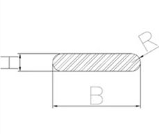 Profilé aluminium - profilati alluminio - barres plates à bords arrondis_0