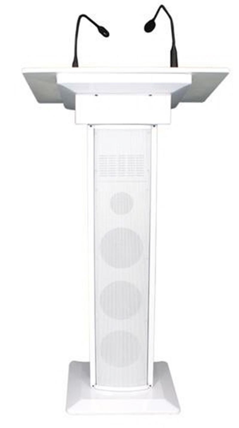 Pupitre de conférence amplifié AMC-73 BLANC - 60 WATTS_0