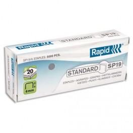 RAPID BLISTER DE 3 BOITES DE 5000 AGRAFES SP19/6 STANDARD 24873900