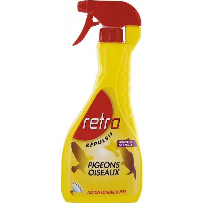 Répulsif pigeons et oiseaux Retro - Pulvérisateur 750 ml - Référence REPI3_0