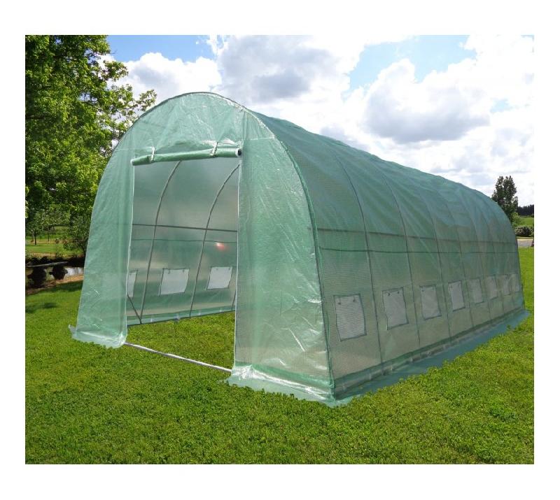 SERRE TUNNEL 4X8M FILM 200GR/M² HAUTEUR 2,3M GREEN PROTECT