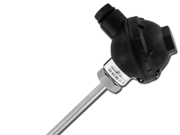 Sonde de température - Pt100 Classe B - Gaine lisse en inox 316L - Sortie tête Noryl_0