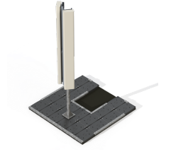 Supports pour antennes grandes hauteurs - 2 antennes H2700 L305 maxi - hauteur 2700 mm_0