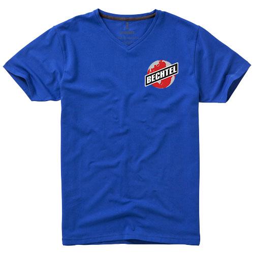 T-shirt bio manches courtes pour homme - Kawartha 38016440 - Col V en coton biologique et élasthanne_0