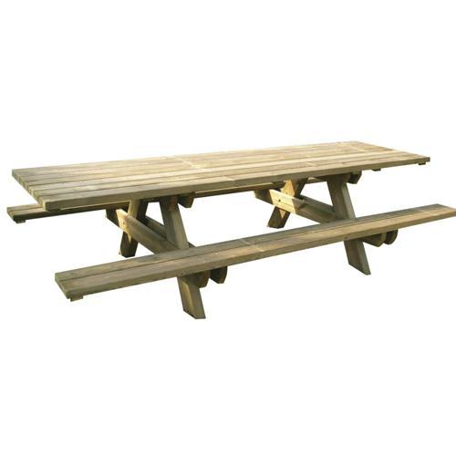 TABLE BANCS EN BOIS GRAND PLATEAU BOISDEXTER
