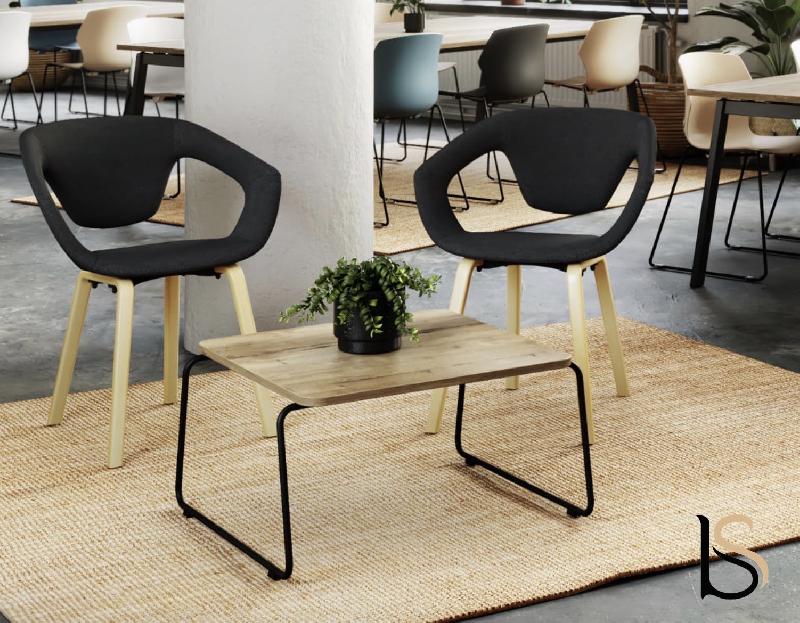 Table basse design - Mobel linea - Alu, Acacia clair, 120 x 66 cm_0