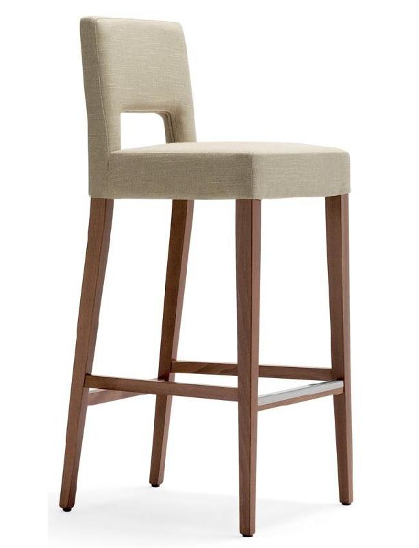 Tabouret de bar Janze - dos et assise rembourrés_0