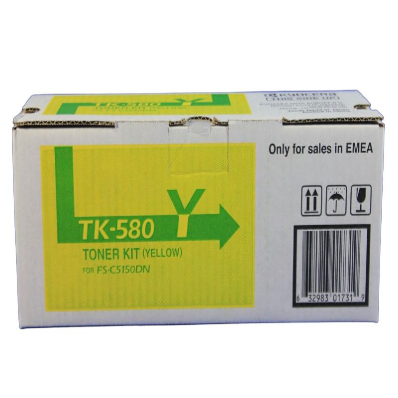 Toner laser kyocera jaune tk-580y - jaune 1t02ktanl0_0