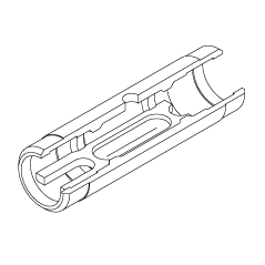 Tube en graphite (10) Hitachi - pour spectromètre d'absorption atomique avec plateforme en fourche pré-installée_0