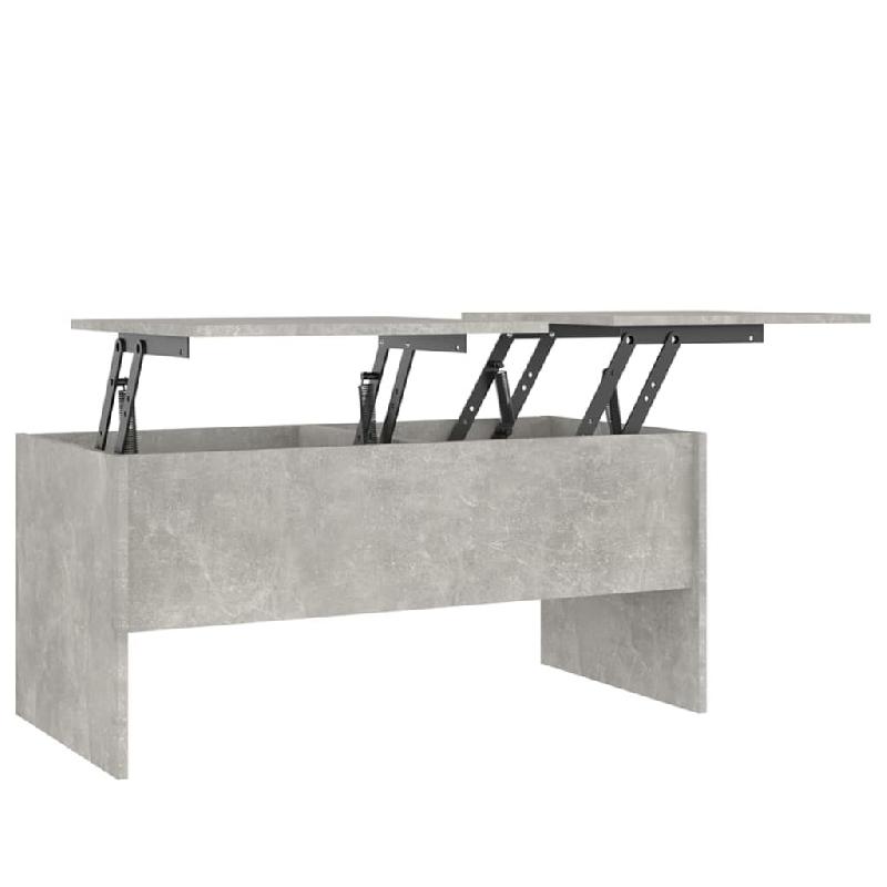VidaXL Table basse gris béton 102x50,5x46,5 cm bois d'ingénierie Modèle Grandeur Élite - 809723_0