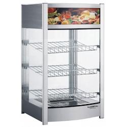Vitrine chaude 3 étages - 97 Litres - Acier inoxydable - 460x448x785mm - Combisteel - gris inox_0