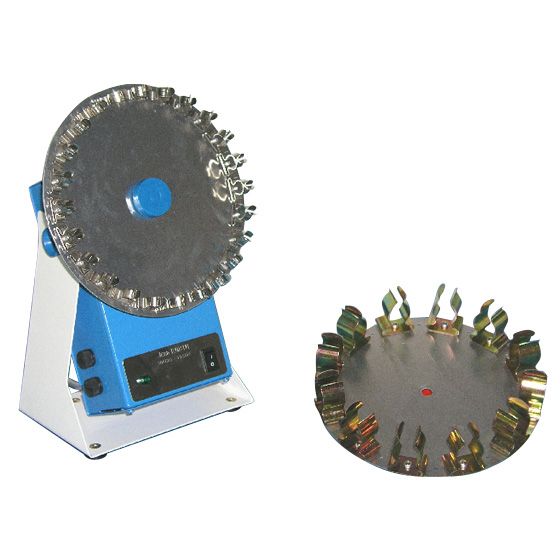 Agitateur rotatif Robin - vitesse fixe et inclinaison variable pour plateaux à clips Ø20 cm - 6 tours/min_0