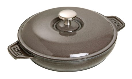 ASSIETTE CHAUDE RONDE NOIR MAT STAUB 20 CM