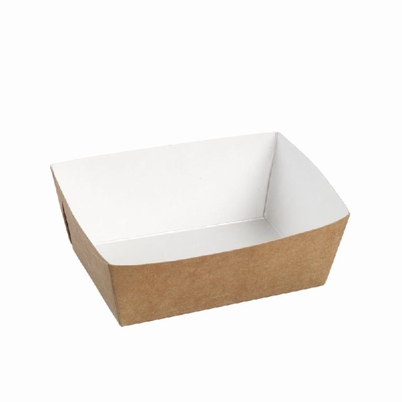 Barquette salade carton kraft (sans couvercle) 500ml 14x10,5cm - par 600_0