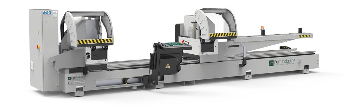 Blitz alva 550 theta - tronçonneuse à double tête - fom industrie - convoyeur à rouleaux tête mobile 3 m