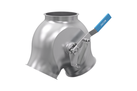 Boîte à clapet avec collet symétrique - commande manuelle - diamètres et matériaux variés_0