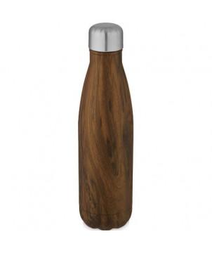 BOUTEILLE ISOTHERME COVE 500 ML EN ACIER INOXYDABLE IMITATION BOIS - BOUTEILLES ISOTHERMES PUBLICITAIRES
