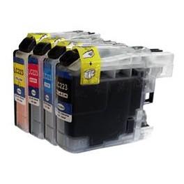 Pack de cartouches d'encre compatible Brother DCP-J4120DW/MFC-J4420DW/4620DW/5600 (LC-223) BK/C/M/Y - 550 pages - B223PACKN_0