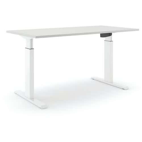 BUREAU RÉGLABLE ALUFORCE PRO 140 M - 200X80CM - BLANC GRIS - ACTIFORCE