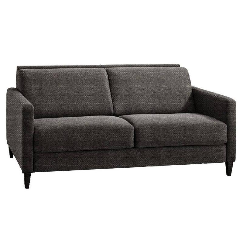 Canapé convertible express Oslo Tweed Taupe Sand - Couchage 140x197 cm - Matelas 16 cm - Sommier à lattes Renatonisi_0
