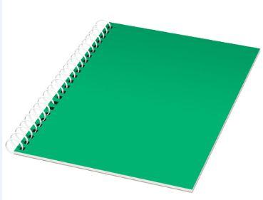 Carnet à spirales A5 - couverture plastique en polypropylène - 50 ou 100 feuilles de 80 g/m²_0