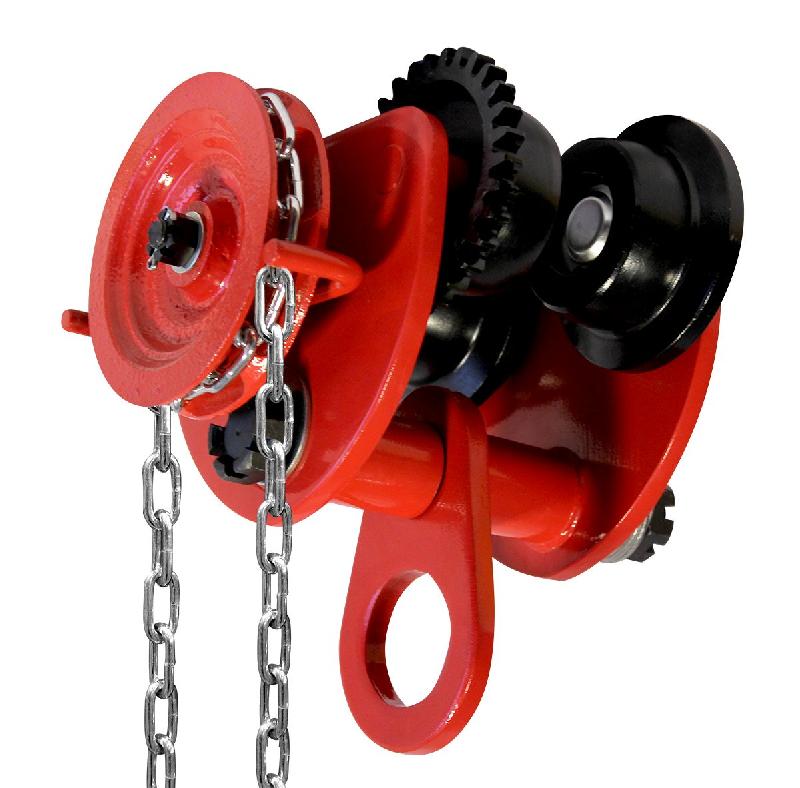 CHARIOT 2 TONNES AVEC CHAÎNE D'ENTRAÎNEMENT POUR PALANS MW-TOOLS HNRKG2T