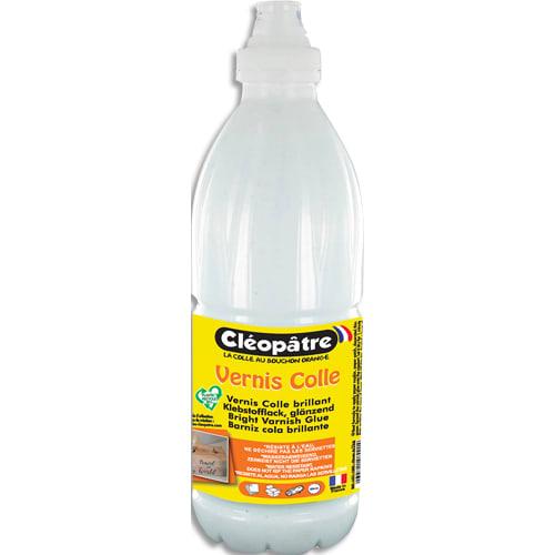 Cléopâtre - Pot de vernis colle brillant 1 kg - Transparent et séchage rapide_0