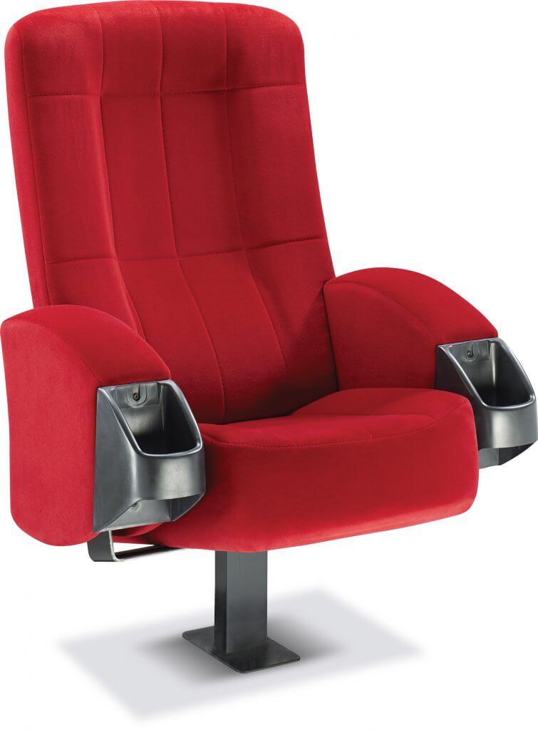 Fauteuil de cinéma - revêtement polyester uni ou imprimé - assise fixe - Club et LM / Kleslo_0
